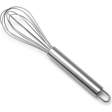 Manueller Silberner Eierquirl, 20 Cm (8 Zoll), Schneebesen, Rührgerät, Eierquirl Zum Schlagen Von Sahne Und Eiern, Für Die Zubereitung Von Eierspeisen.