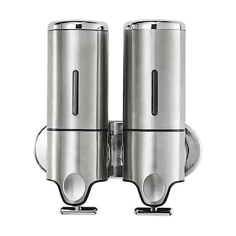 Wandmontierte Duschpumpe Ohne Bohren, Seifenspender, Shampoo-box, Lotion- Und Duschgelbehälter, Spender Für Toiletten, Badezimmer Und Hotel, Satin Silber