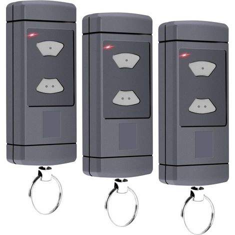Set Aus 3 Kompatiblen Handsendern - 40,685 Mhz - Für Garagentore Hsm2-40, Hsm4-40, Hse2-40, Hse4-40, Hs2-40, Hs4-40, 2 Kanäle