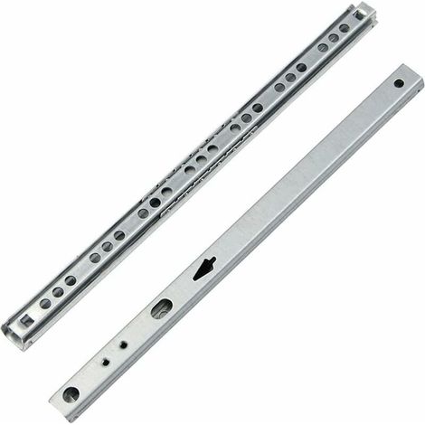 Schubladenschienen 1 Paar Kugellager-schubladenführungen Aus Metall, Kugelführungsschienen, Teleskopschienen Mit Kugellagern Für Möbelschubladen 246-1710mm