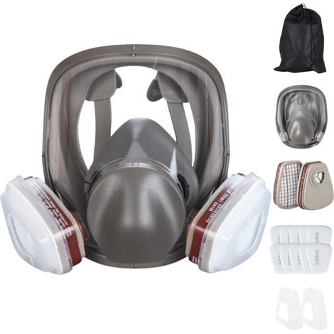 Ganzgesichtsmaske Mit Filtern, Wiederverwendbare Staubmaske Für Aerosol-lackierung, Ideal Zum Polieren, Schweißen, Graffiti Und Sprühlackierung