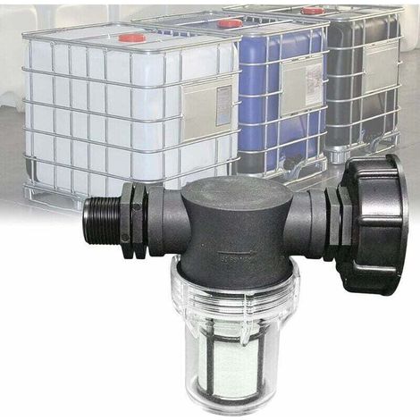 Enowelir Anschlussventil Für 1000-liter-ibc-tank Mit Filter Und 3/4-zoll-außengewindeadapter Für Regenwassersammler