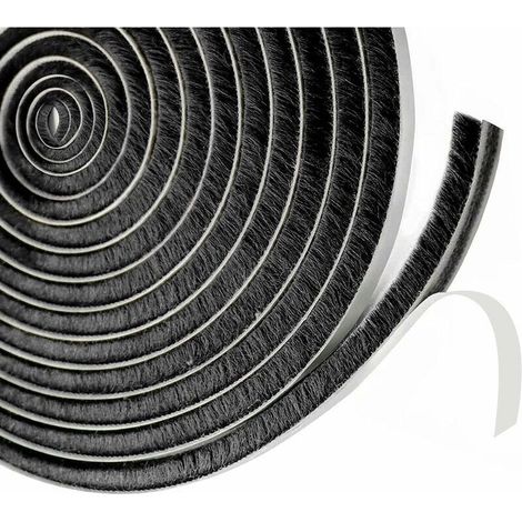 Gemeinsame Bürste Für Schiebetür 9 Mm X 23 Mm – Selbstklebend – Schall- Und Wärmedämmung – Länge 6 M – Für Fenster Und Türen