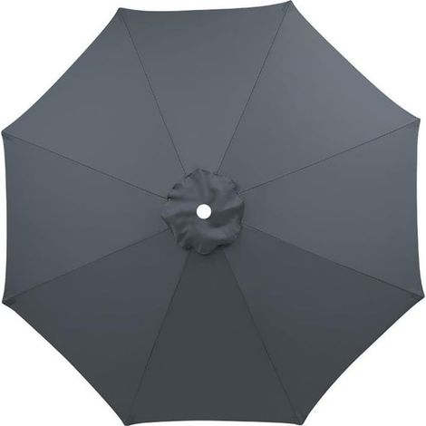 Ersatzbespannung Für Ampelschirm 3 M, Streben 6/8, Für Garten, Strand, Uv-schutz, Grau, 8 Streben