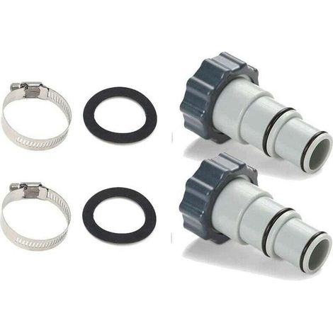 2 Adapter Für Poolschläuche Ø 32 Und 38 Mm, Anschluss Für Intex-poolpumpe