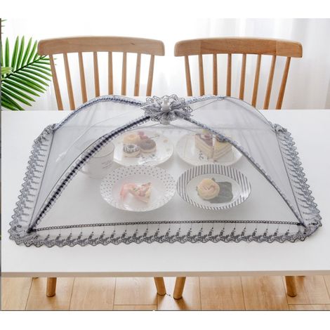 Hochwertige Lebensmittelabdeckung Aus Mesh-gewebe - 50 X 70 Cm - Wiederverwendbar Und Faltbar - Für Picknicks Und Den Außenbereich - Schützt Lebensmittel Vor Fliegen, Insekten Und Mücken