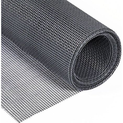 Maßgefertigtes Insektenschutznetz 122cm X 252cm Aus Uv-beständiger Glasfaser, Meterweise Verkauft - Grau