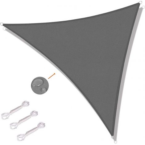 Dreieckiges Sonnensegel 4 X 4 M – Gewebe Aus Hochdichtem Polyethylen 220 G/m² – Uv-schutz Und Wasserdicht – Einfache Installation