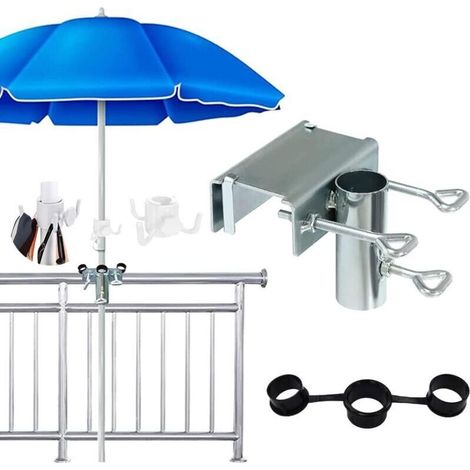 Balkon-sonnenschirm-halterung, Balkon-sonnenschirm-befestigung, Balkon-sonnenschirm-klemme, Balkon-sonnenschirm-ständer, Sonnenschirm-befestigung Für Balkon, Maximale Verstellbarkeit 5 Cm