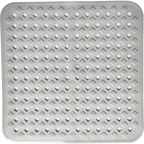(gris) Rutschfeste Duschmatte Für Empfindliche Haut 53 X 53 Cm, Bpa-frei, Schimmelresistente Rutschfeste Duschmatte, Maschinenwaschbare Badematte