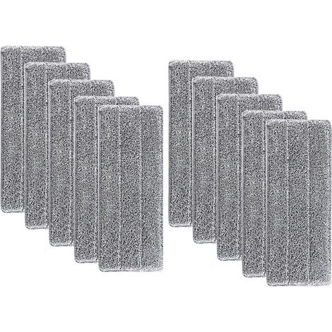 10 Stück Mikrofasermopps Für Bodenwischer, Ersatzbezüge Für Flachmopp, Mikrofaser-reinigungsköpfe/reinigungstücher 33x12cm