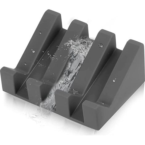 Seifenschale - Moderne Silikon-seifenschale - Rostfrei - Geneigte Oberfläche Mit Wasserablauf Zur Besseren Aufbewahrung Der Seife - Originelle Seifenbox Für Badezimmer Oder Küche