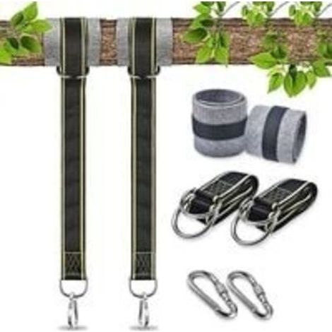 Hängematten-befestigungsriemen, Schaukelbefestigung Für Hängesessel, Outdoor-schaukelseil, Sicherheitskarabiner-zubehör, Baum-schaukelriemen Für Hängematte Und Schaukel (2x1,5m)