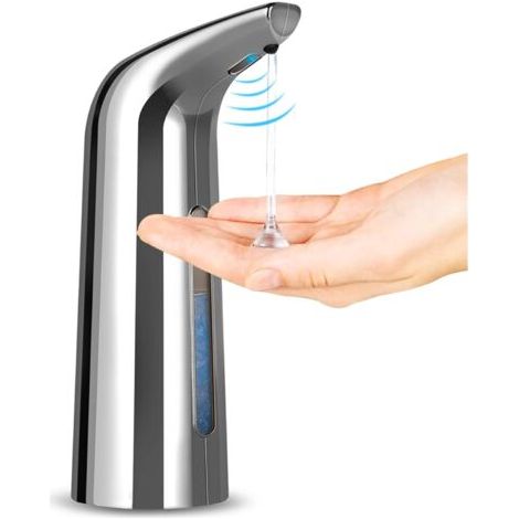 Automatischer Seifenspender, Seifenpumpspender Für Die Hände, Berührungsloses Spülmittelseifen-set (400 Ml Silber)