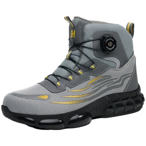Sicherheitsstiefel, Stahlkappe, Rutschfeste Gummisohle, Herren-arbeitsschuhe, Leichte Und Atmungsaktive Sicherheitsschuhe, Größe 39