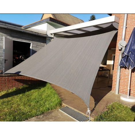 Weiße Sonnensegel, Wärmeisolierendes Außenzelt, Unterstützung Beim Outdoor-camping, Graue Farbe, 2m×3m