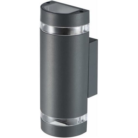 Außenwandleuchten, Max 35w Gu10 Aluminium Up-down-außenwandleuchten, Ip44 Wasserdicht, Anthrazitgraue Gartenleuchten Für Die Terrasse