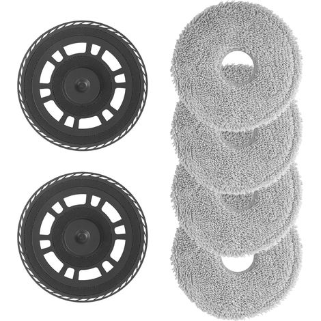 4 X Tücher + 2 Halterungen Für Dreame L20 / L10s / L10s Pro Ultra / X30 / X40 / L40 – Ersatzteile Für Saugroboter