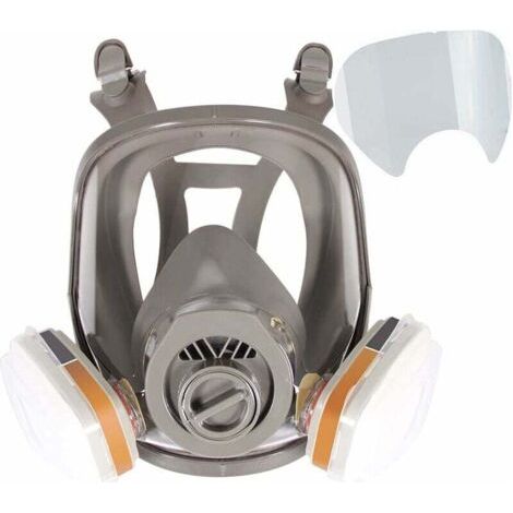 Vollmaske Für Malerarbeiten Und Staub – Organische Dampffiltration – Dichtes Design – Standardanschlüsse 40 Mm Und Bajonett