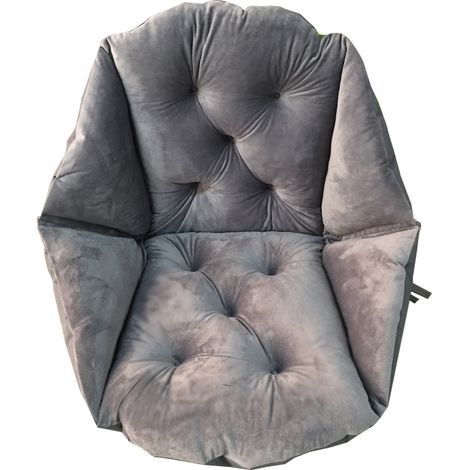 Galette De Chaise Kissen Rattan, Hängeschaukel Ei Rattan Stuhl Kissen Garten Patio Kissenbezug Grau 48x52cm