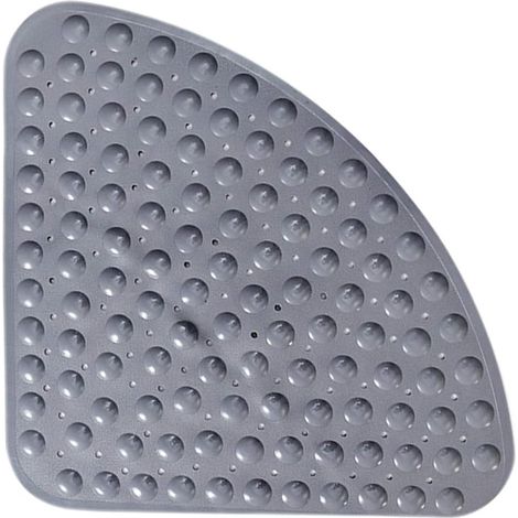 Eck-duschmatte Aus Gummi Sector, Rutschfeste Badematte, Antibakterielle Quadrant-matte Mit Saugnäpfen Für Dusche Oder Badewanne, Rutschfeste Badematte, 54 X 54 Cm