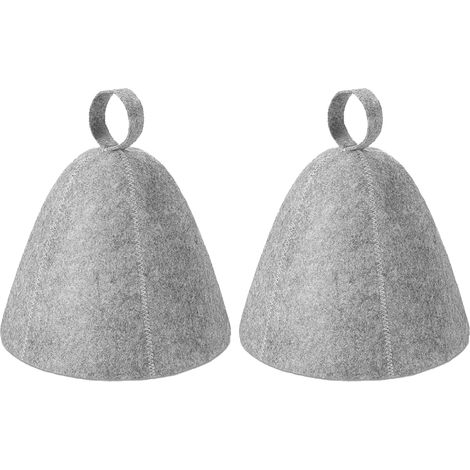 2er-set Saunamütze, Saunahut, Filzmütze Für Herren, Sauna Für Damen, Lustige Mütze (grau)