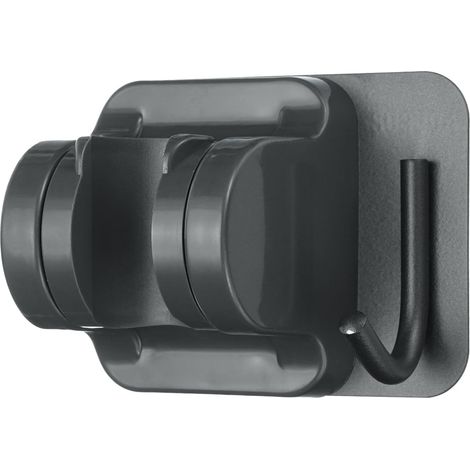 1 Halterung Für Handbrause Mit Aufhängehaken, Robuste Und Verstellbare Wandhalterung, Ohne Bohren (grau)