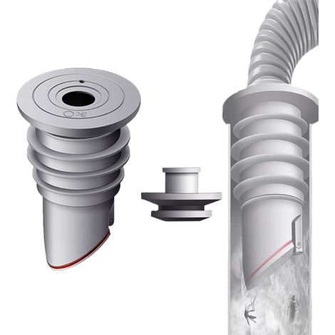 Wisirent Waschmaschinen-abflussschlauch-dichtung, 35-40mm Grau, Waschmaschinen-abflussschlauch Mit Silikon-dichtungsstopfen, Schlauch Für Waschmaschine Für Den Hausgebrauch In Der Küche