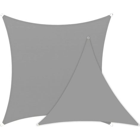 Rechteckiges Schattensegel 2x4 M Grau