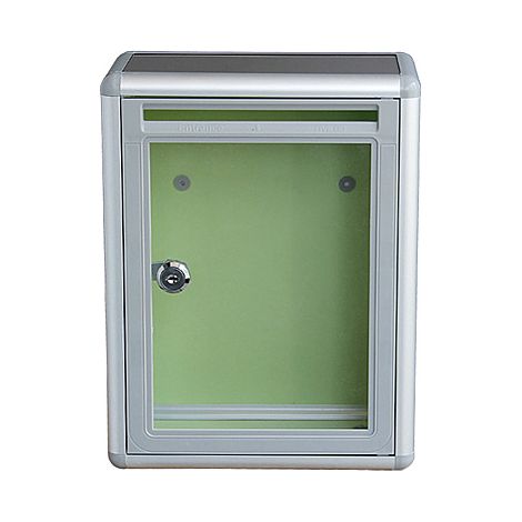 Transparente Wandmontierte Briefbox Mit Schloss, Briefkasten Aus Acryl Und Aluminium