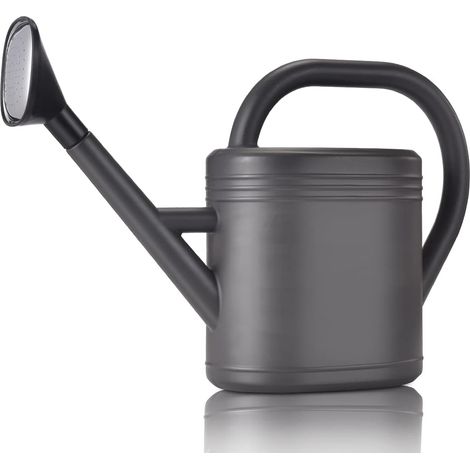 3l Gießkanne Für Zimmerpflanzen, Garten-gießkannen, Außenblumen, Große Gallonen-gießkanne Mit Langem Ausguss Und Brausekopf (grau)