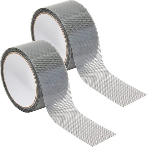 Ein Stück Graues Klebeband Zur Reparatur Von Fliegengittern/fenstern, 5 Cm Breit X 2 M Lang.