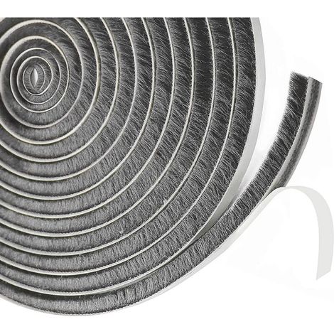 Gleitbürstendichtung, 9 Mm (b) X 15 Mm (t) X 6 M (l), Fensterdichtung Zur Schalldämmung Für Türen, Isolierende Rollladendichtung