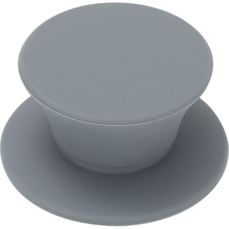 Ersatzgriff Für Glasdeckel, Robuster Topfdeckelknopf, Universeller Silikongriff, Austausch, 2 Stück, Farbe Grau