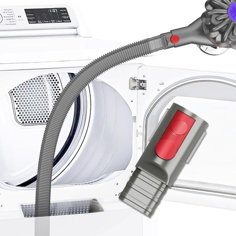 Reinigungsset Für Trocknerabluftschläuche, Kompatibel Mit Dem Flusenreiniger-zubehör Für Dyson-trockner V7 V8 V10 V11 V12 V15, Grau