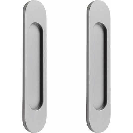 Ovale, Selbstklebende Schiebetürgriff Ohne Bohren, Geeignet Für Schiebetüren, Fenster Und Schränke (18 Cm Grau)