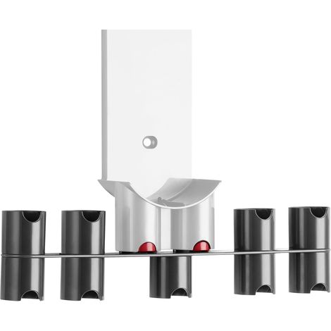 Premium-zubehörhalter, Kompatibel Mit Dyson V7 V8 V10 V11 V12 V15, Zubehörhalter Für Staubsauger - Breite 362 Mm - Grau