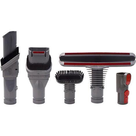 Bürstenset Zubehör Für Dyson V8 V7 V6 V10 Sv10 Sv11 Staubsauger Mit Adapter, Total Clean Ersatzteile Für Dyson V6 Dc45 Dc35 Dc52 Dc29 Dc62 Dc33 Dc34 (5 In 1)
