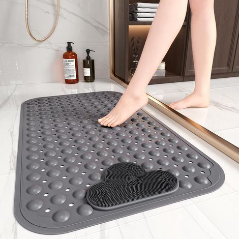 Rutschfeste Und Schimmelresistente Duschmatte Für Senioren, 70 X 40 Cm, Badematte Mit Fußmassage, Rutschfeste Duschmatte Für Die Innendusche