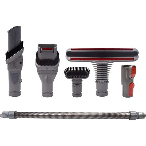 Bürstenset Zubehör Mit Schlauch Für Dyson V8 V7 V6 V10 Sv10 Sv11 Staubsauger Mit Adapter, Total Clean Ersatzteile Für Dyson V6 Dc45 Dc35 Dc52 Dc29 Dc62 Dc33 Dc34 (6 In 1)