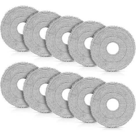 10er-pack Wischmopps Für Saugroboter Dreame L10s Ultra Gen 2 / Mova E30 Ultra / L10s Pro Ultra / X40 Ultra / X40 Master/l40 Ultra/x50 Ultra Complete, Mikrofasertücher Als Zubehör
