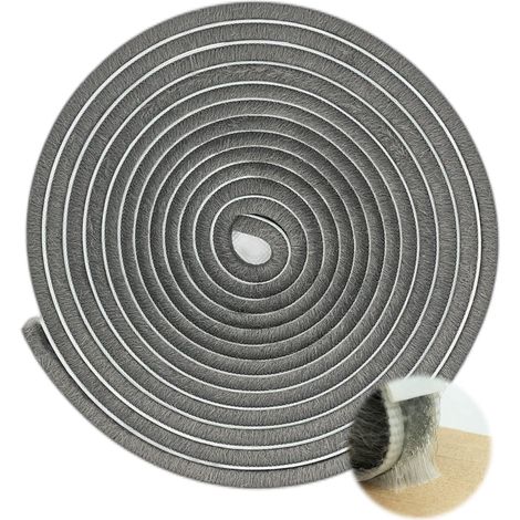 Dichtungsbürste Für Fenster/schiebetüren, Rahmenseitig (33 Ft X 11/32 In Halterung X 3/16 In Bürste, Grau)