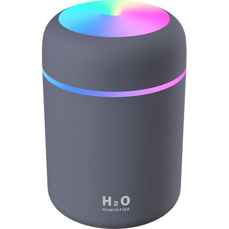 Tragbarer Usb-luftbefeuchter, Zwei Sprühmodi, Geeignet Für Auto, Büro Und Schlafzimmer, 300 Ml, Grau