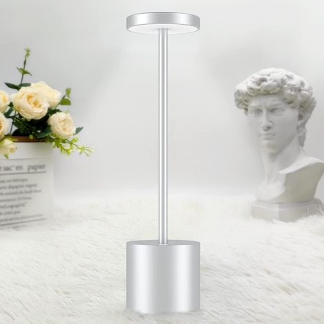 Schreibtischlampe, Kabellose Wiederaufladbare Tischlampe, 3600mah Led-schreibtischlampe Aus Metall Im Design Mit Usb-ladung, 3 Farbmodi, Für Nachttisch, Außenbereich, Terrasse, Restaurant