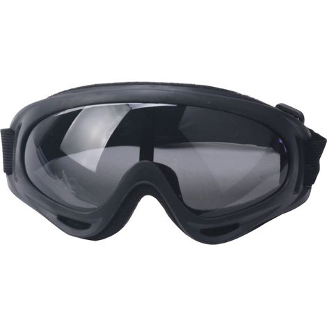 Outdoor-fahrradbrille, 18,58 Cm, Graue Gläser, Winddichte Brille, Windschutzvisier Für Motorrad.