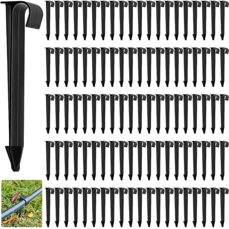 100 Stück Pe-schlauchhalter – Bodenbefestigung Für 16 Mm Flexible Schläuche, Höhe 11,2 Cm – Ideal Für Gartenbewässerungssysteme, Tropfbewässerung Und Mikro-sprinkler