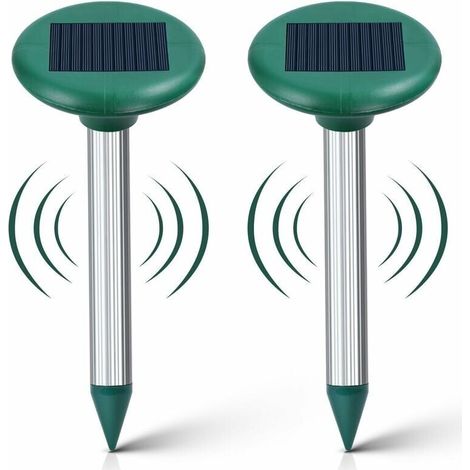 2er-pack Solar-maulwurf-repellent - Ultraschall-maulwurf-vertreiber - Intelligenter Solarbetriebener Maulwurf- Und Rattenvertreiber Mit Schall- Und Vibrationskombination Von Liaiki