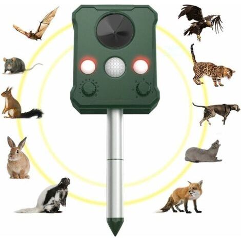 Solar-ultraschall-vertreiber, Solar-maulwurfvertreiber Für Tiere, Ip65 Solar-ultraschall-vertreiber, Ultraschall-tiervertreiber Für Den Garten, Anti-maus- Und Tiervertreiber