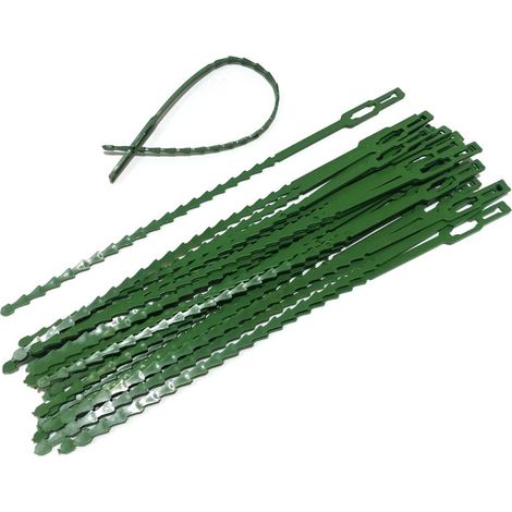 Gartenkabelbinder, Grün, 30er Pack, 23 Cm, Vielseitig Einsetzbare Kunststoff-befestigungsbänder Für Reben