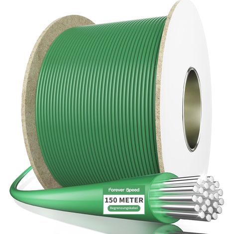 Forever Speed Universelles Begrenzungskabel 2,7 Mm X 150 M Für Mähroboter, Rasenroboter, Hochwertiges Verzinntes Kupfer Mit Aluminiumummantelung